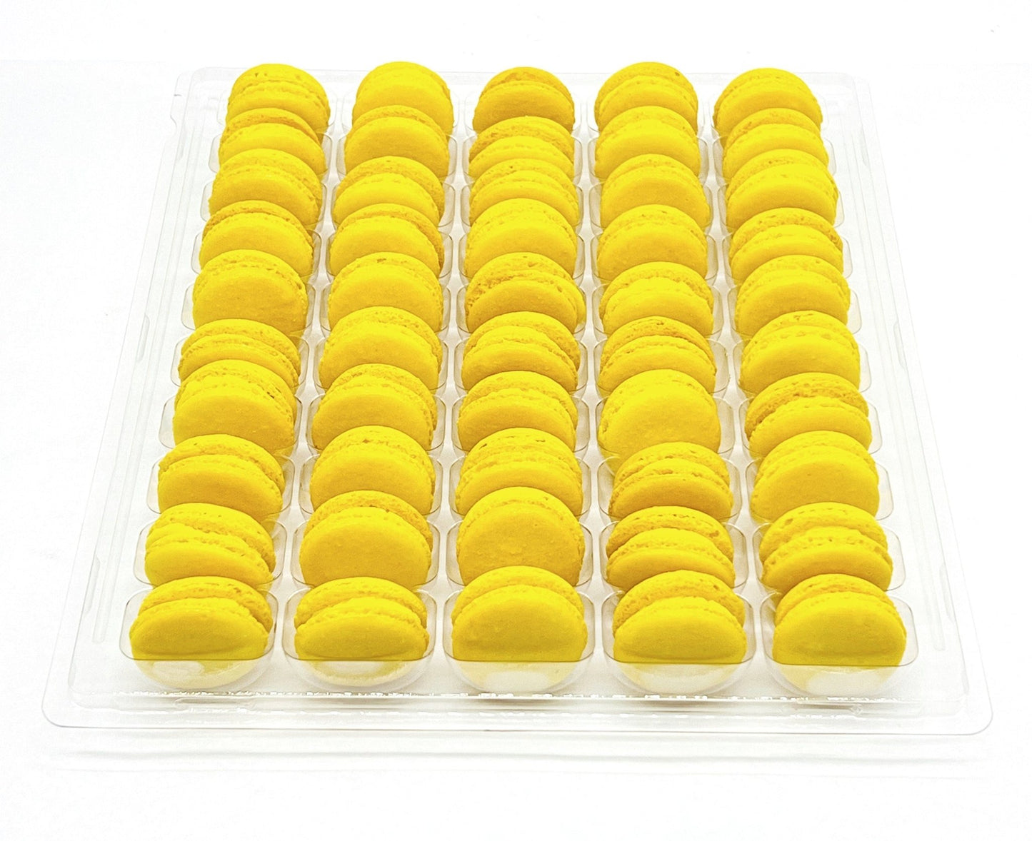 50 Pack Lemon French Macaron Value Pack - Macaron Centrale