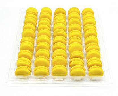 50 Pack Lemon French Macaron Value Pack - Macaron Centrale