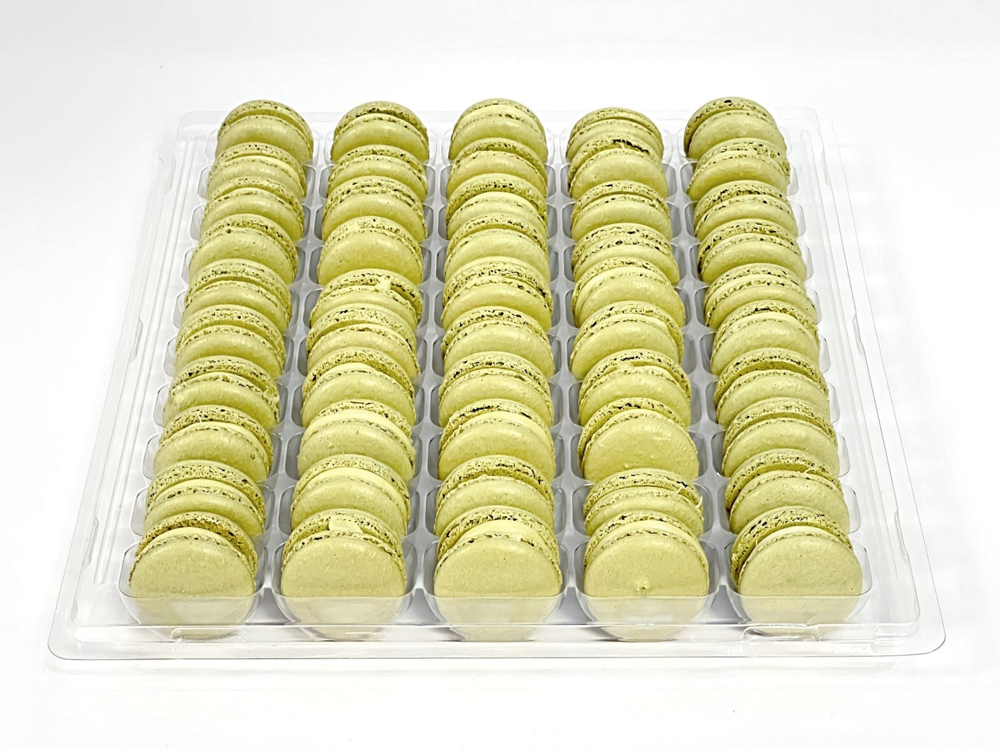 50 Pack Lemon Ganache French Macaron Value Pack - Macaron Centrale
