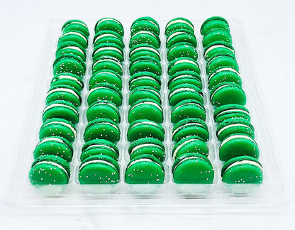 50 Pack Lime French Macaron Value Pack - Macaron Centrale