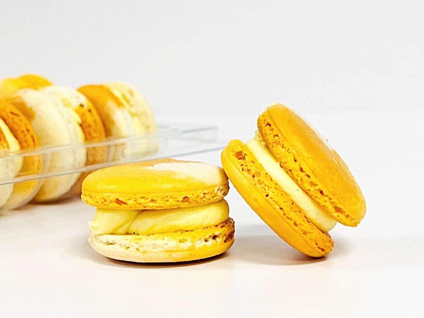 50 Pack Mango Lassi French Macarons Value Pack - Macaron Centrale