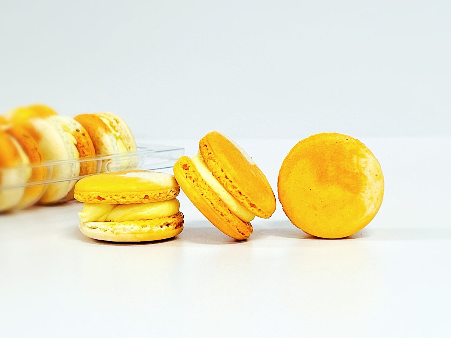 50 Pack Mango Lassi French Macarons Value Pack - Macaron Centrale