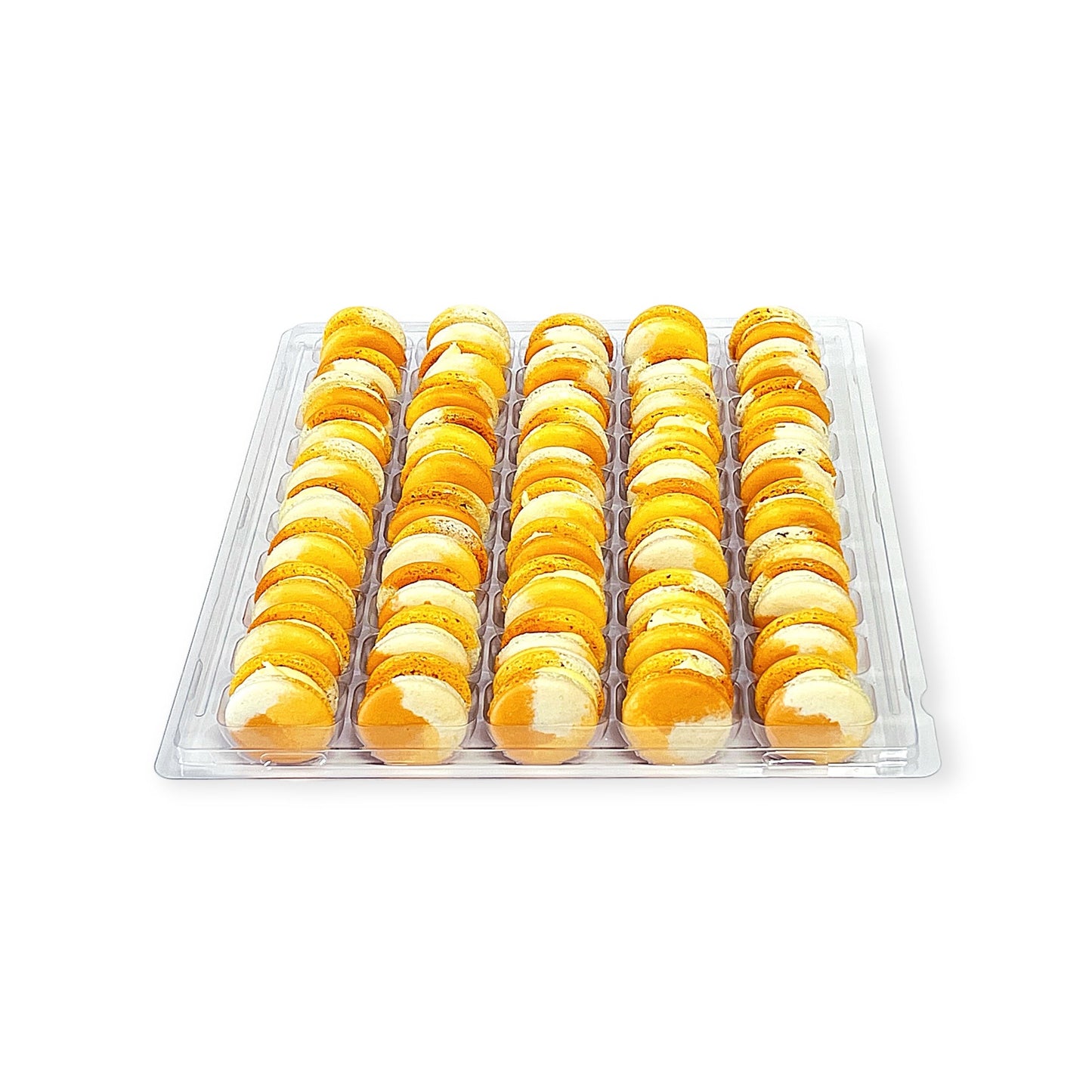 50 Pack Mango Lassi French Macarons Value Pack - Macaron Centrale