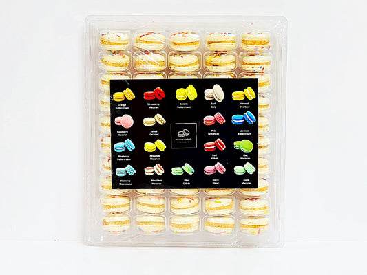 50 Pack Mixed Berries Pie French Macaron Value Pack - Macaron Centrale