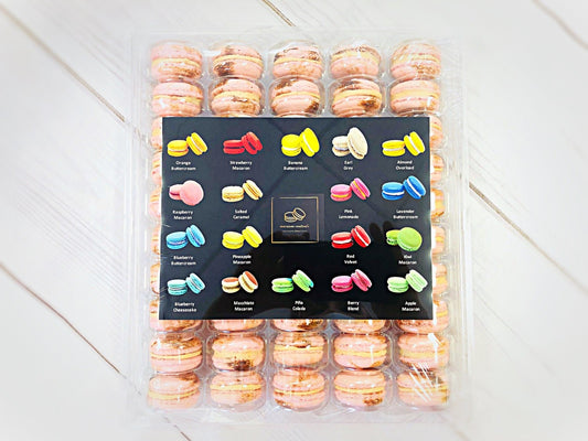 50 Pack Peanut Butter and Jelly French Macaron Value Pack - Macaron Centrale
