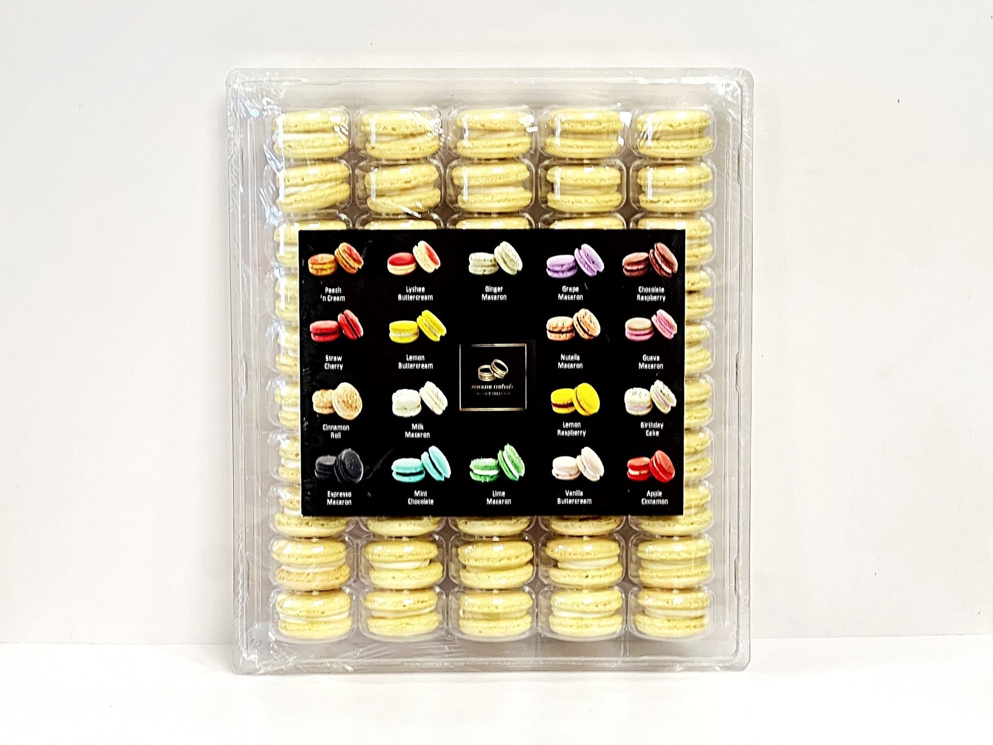 50 Pack Pineapple Caramel Macarons - Macaron Centrale