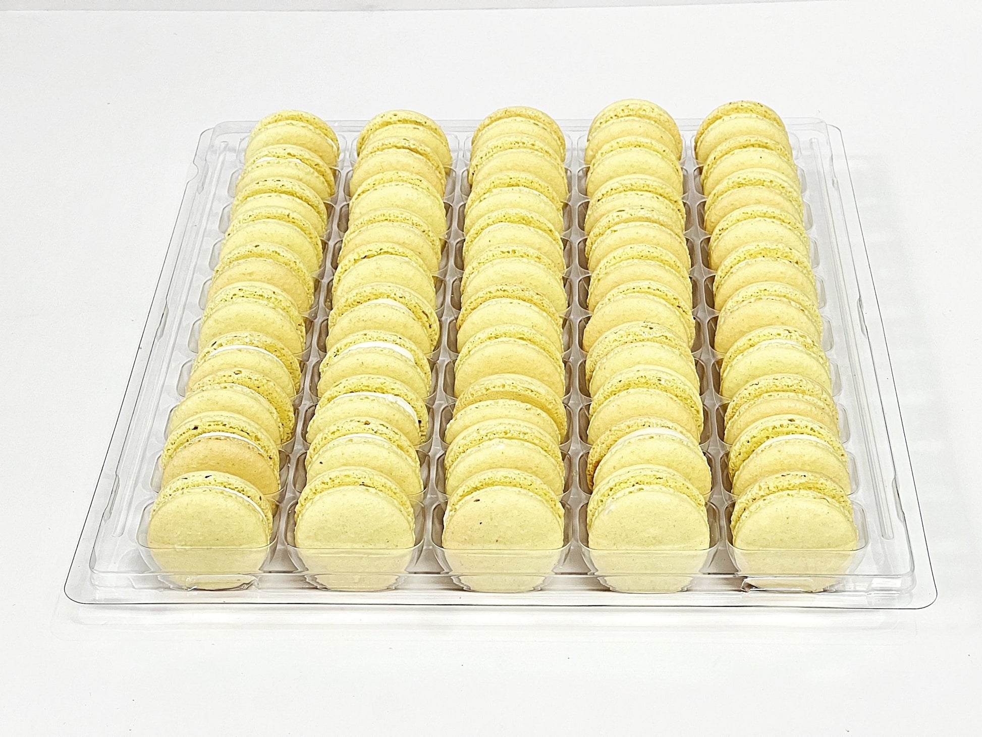 50 Pack Pineapple Caramel Macarons - Macaron Centrale