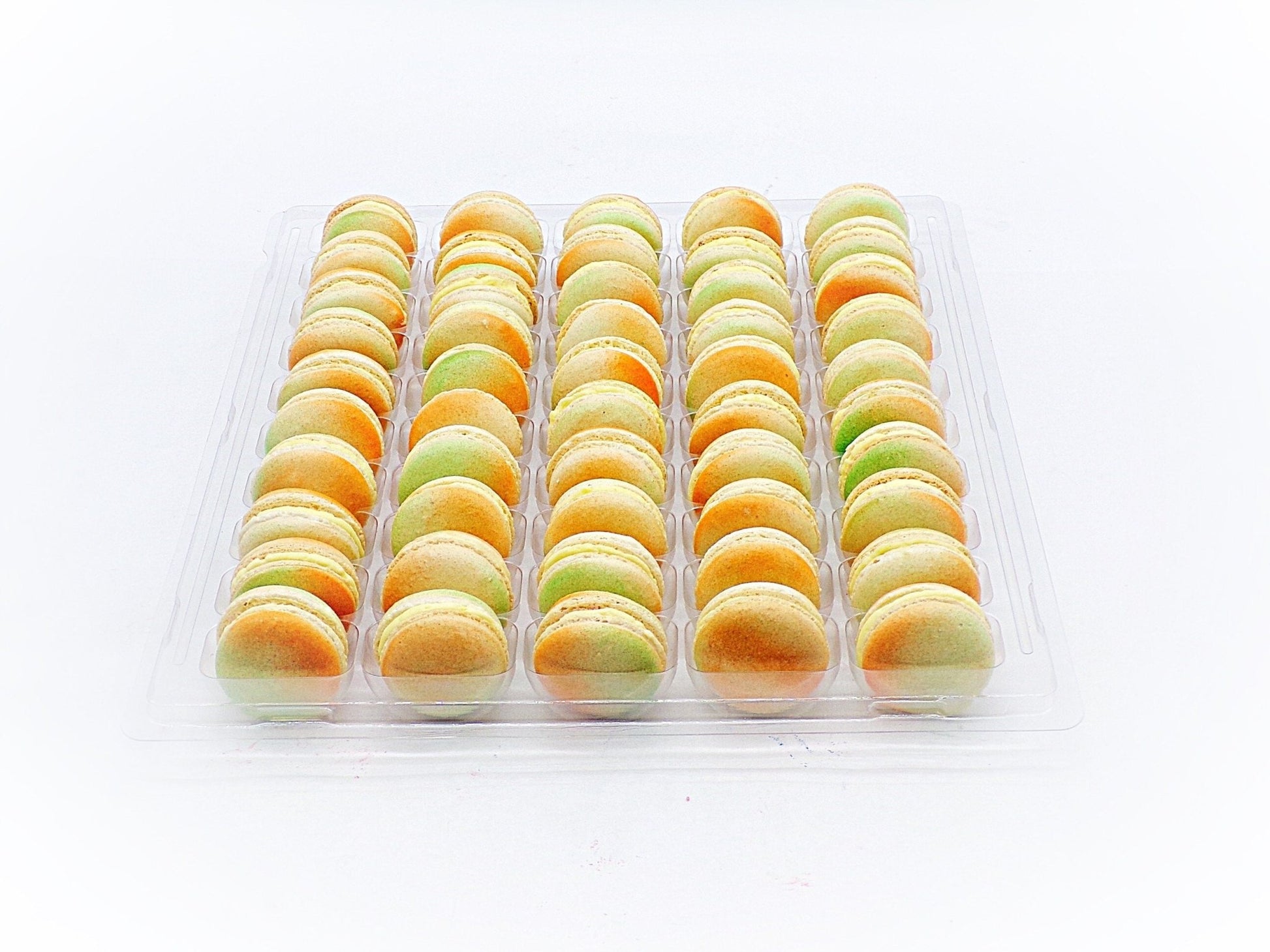 50 Pack Pineapple French Macaron Value Pack - Macaron Centrale