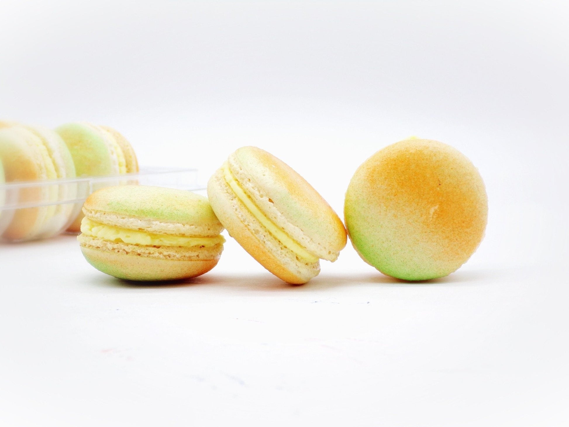 50 Pack Pineapple French Macaron Value Pack - Macaron Centrale