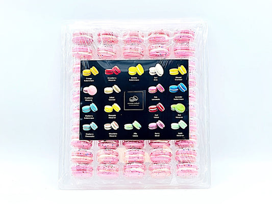 50 Pack Pink Birthday (Açaí) French Macaron Value Pack - Macaron Centrale
