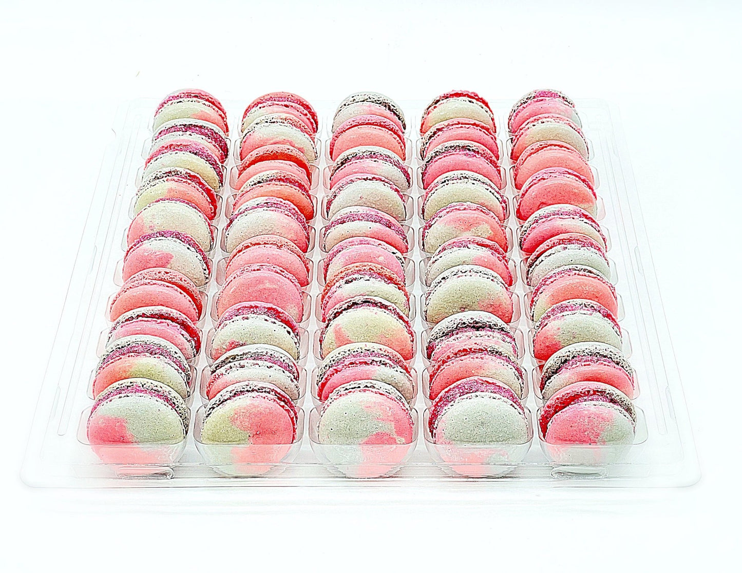50 Pack Pink Oreo French Macaron Value Pack - Macaron Centrale
