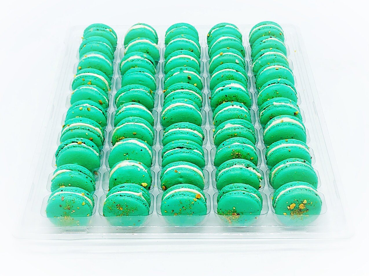 50 Pack Pistachio French Macaron Value Pack - Macaron Centrale