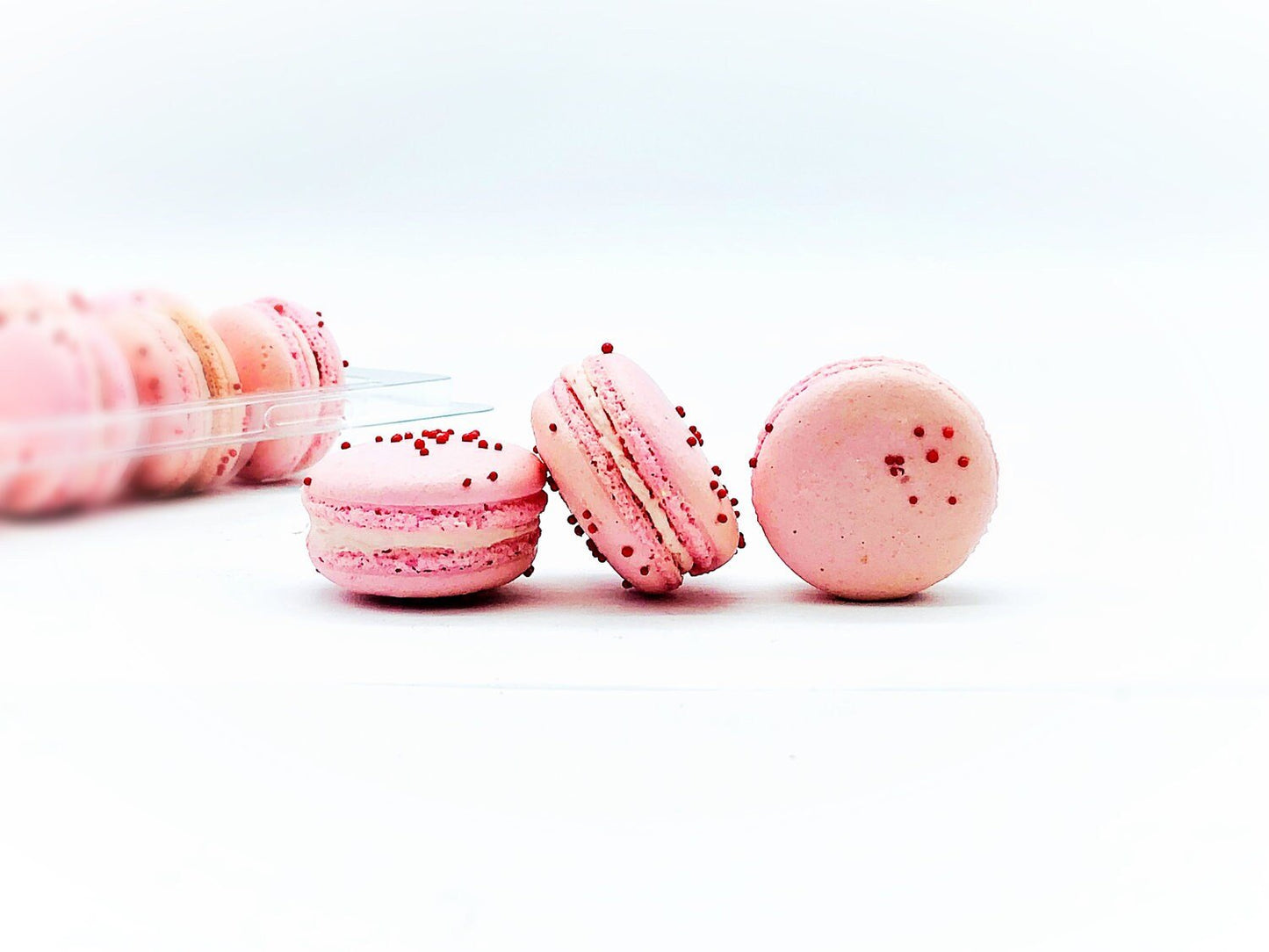 50 Pack Pomegranate French Macaron Value Pack - Macaron Centrale