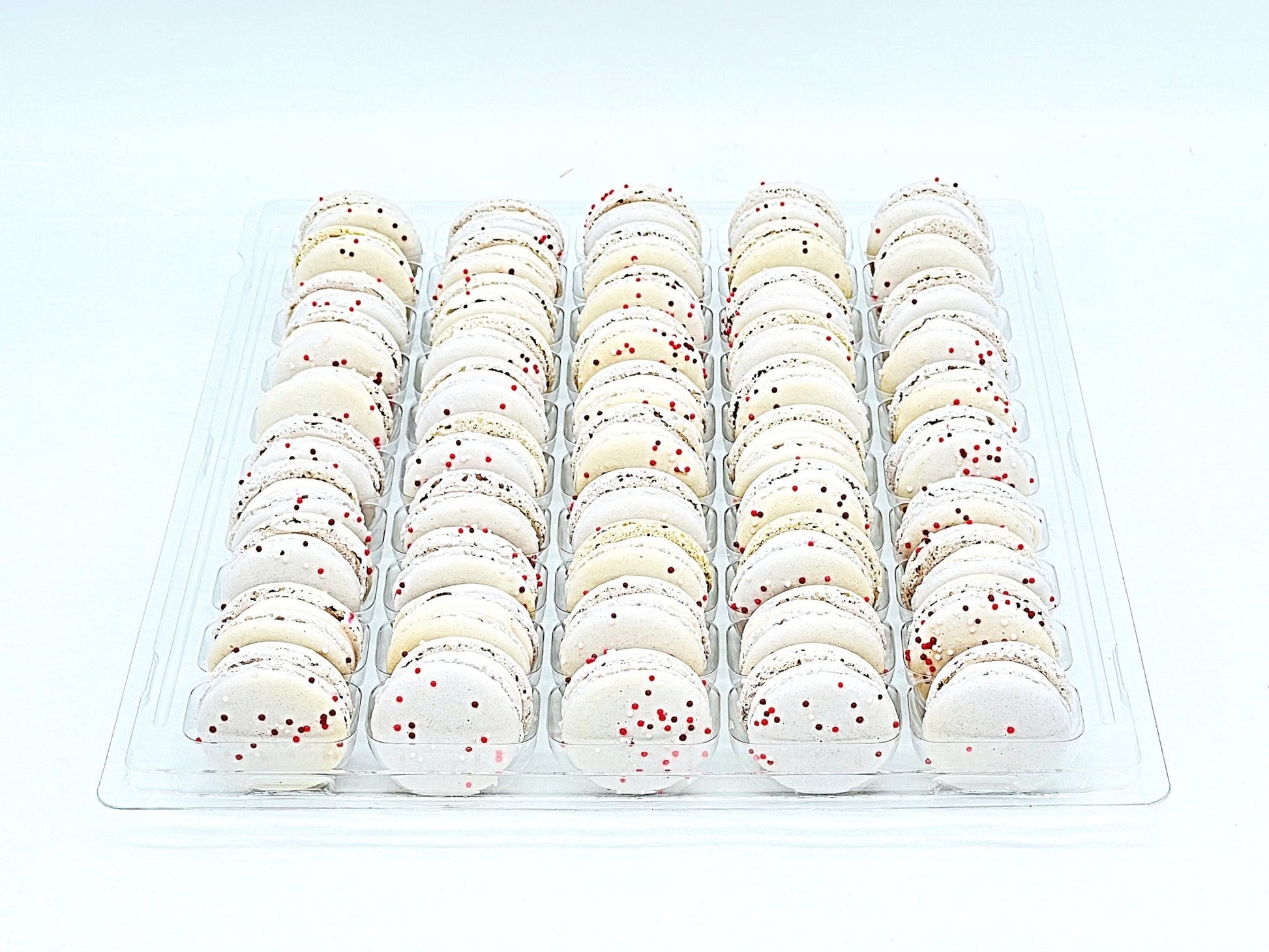 50 Pack Pomegranate Ginger French Macaron Value Pack - Macaron Centrale