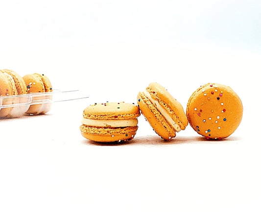 50 Pack Pumpkin Birthday French Macaron Value Pack - Macaron Centrale