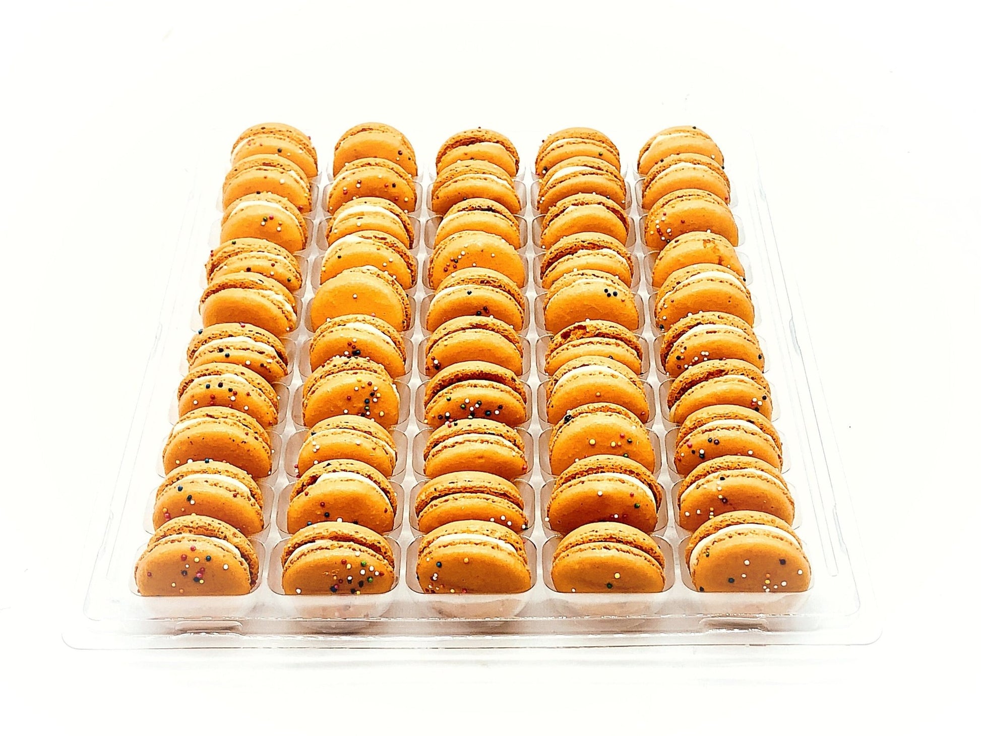 50 Pack Pumpkin Birthday French Macaron Value Pack - Macaron Centrale