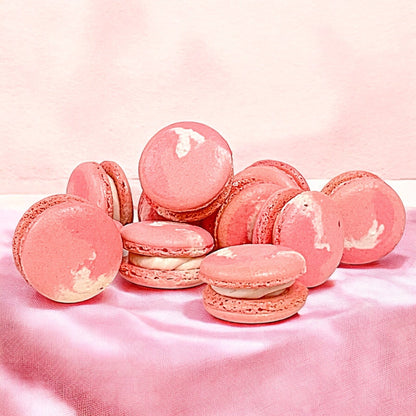 50 Pack Raspberry Ombre French Macaron Value Pack - Macaron Centrale