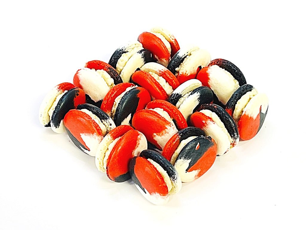 50 Pack Rocky Road | Red, Navy Blue & White - Macaron Centrale