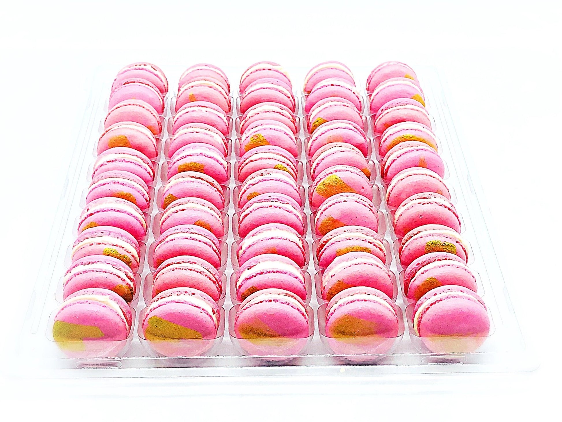50 Pack Rosewater French Macaron Value Pack - Macaron Centrale