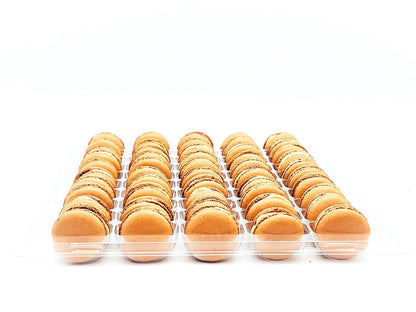 50 Pack Salted Caramel French Macaron Value Pack - Macaron Centrale