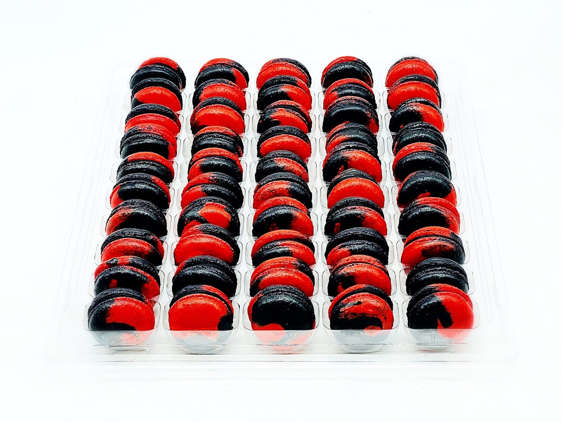 50 Pack Strawberry Licorice French Macaron Value Pack - Macaron Centrale
