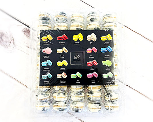 50 Pack Thai Latte French Macaron Value Pack - Macaron Centrale