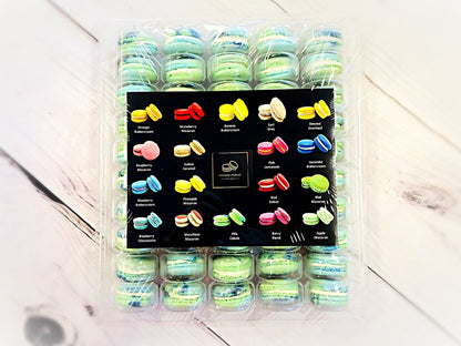 50 Pack The Earth ( Cotton Candy) | French Macaron Value Pack - Macaron Centrale