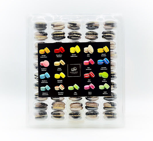 50 Pack The Moon ( Root Beer Flavor ) | French Macaron Value Pack - Macaron Centrale