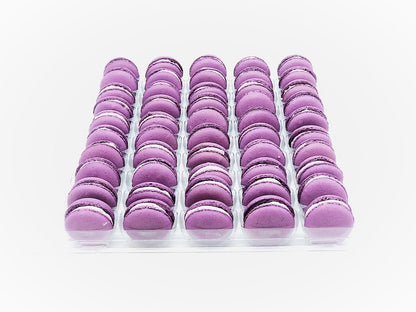 50 Pack Ube French Macaron Value Pack - Macaron Centrale