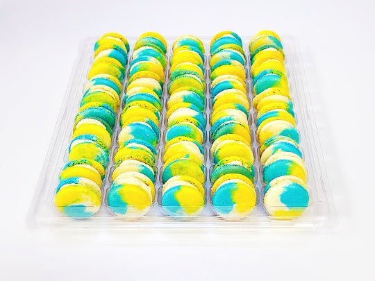 50 Pack Vanilla Custard French Macaron Value Pack - Macaron Centrale