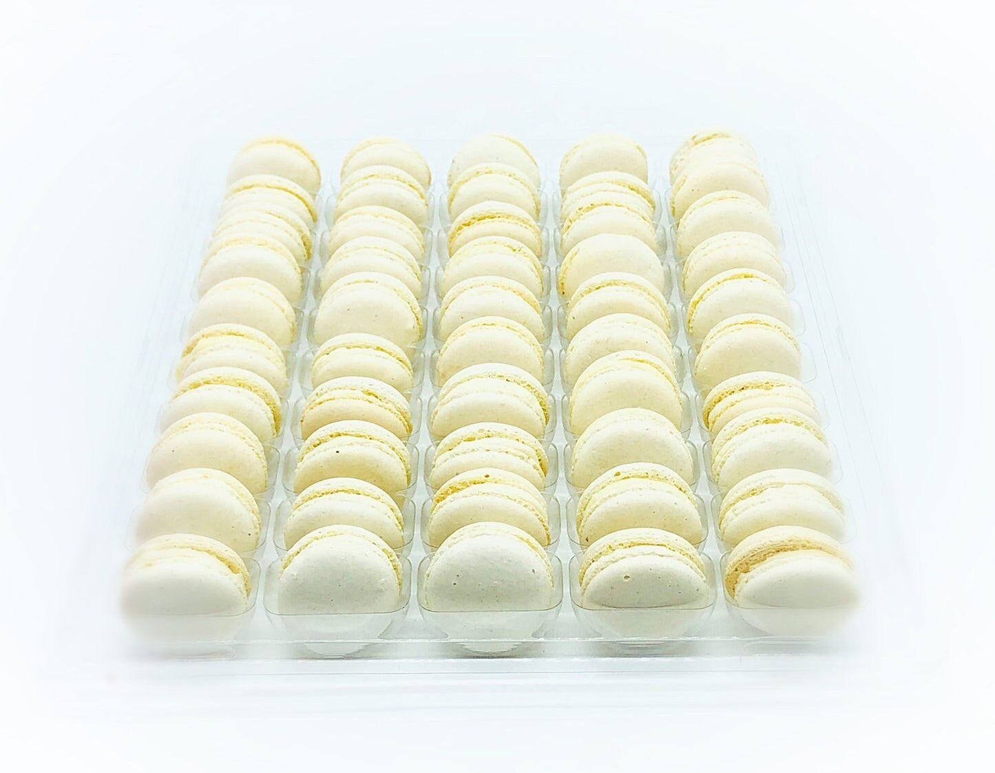 50 Pack Vanilla French Macaron Value Pack - Macaron Centrale