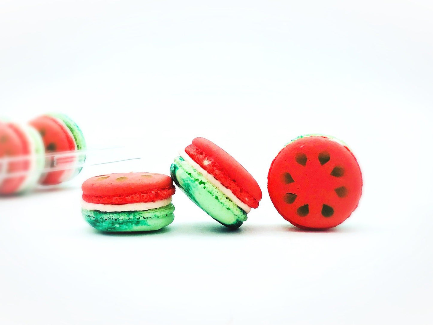 50 Pack Watermelon French Macaron Value Pack - Macaron Centrale