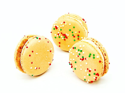 6 Caramel Gingerbread French Macarons - Macaron Centrale