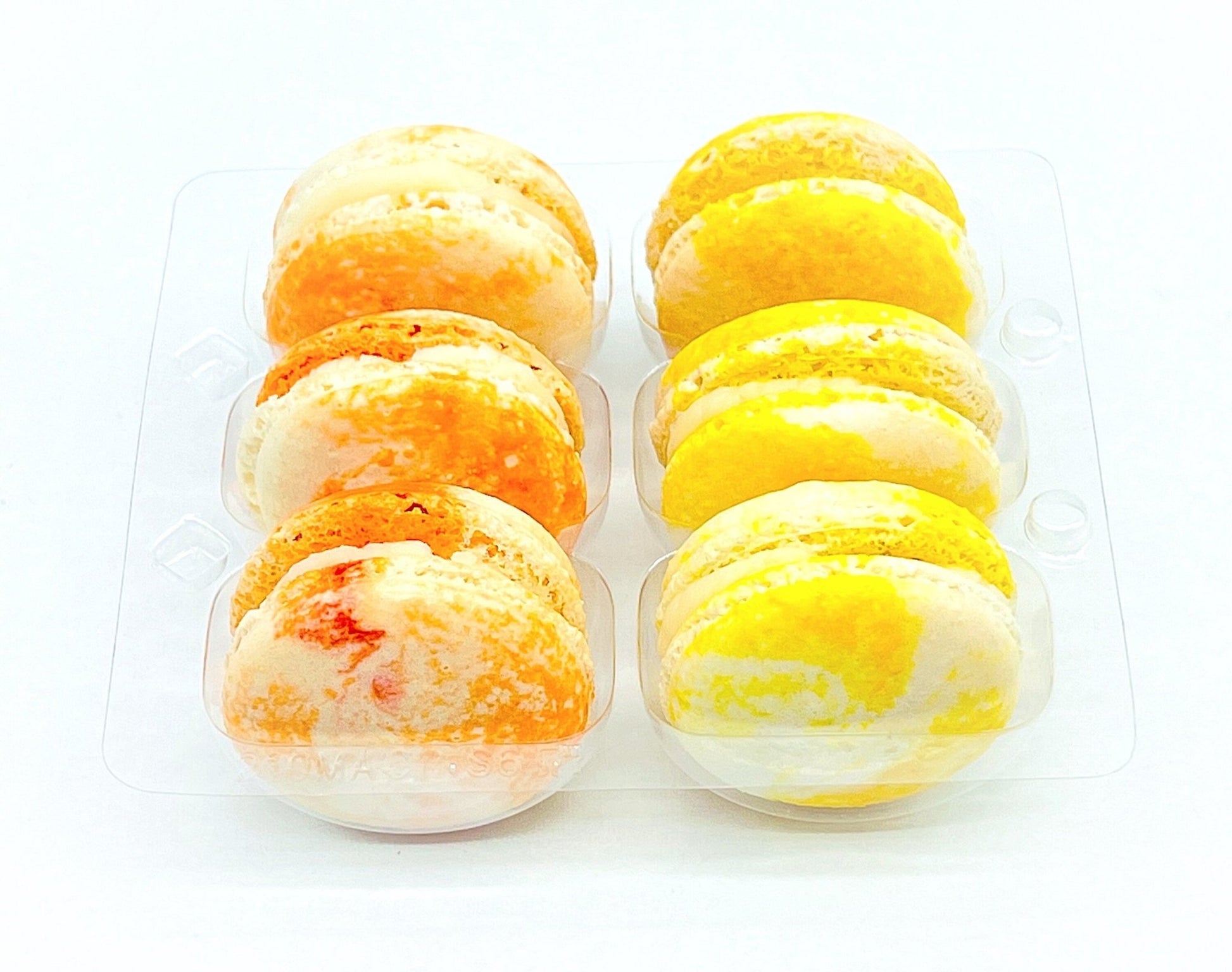 6 Mango Cheesecake & Banana Cheesecake Macarons Value Pack - Macaron Centrale