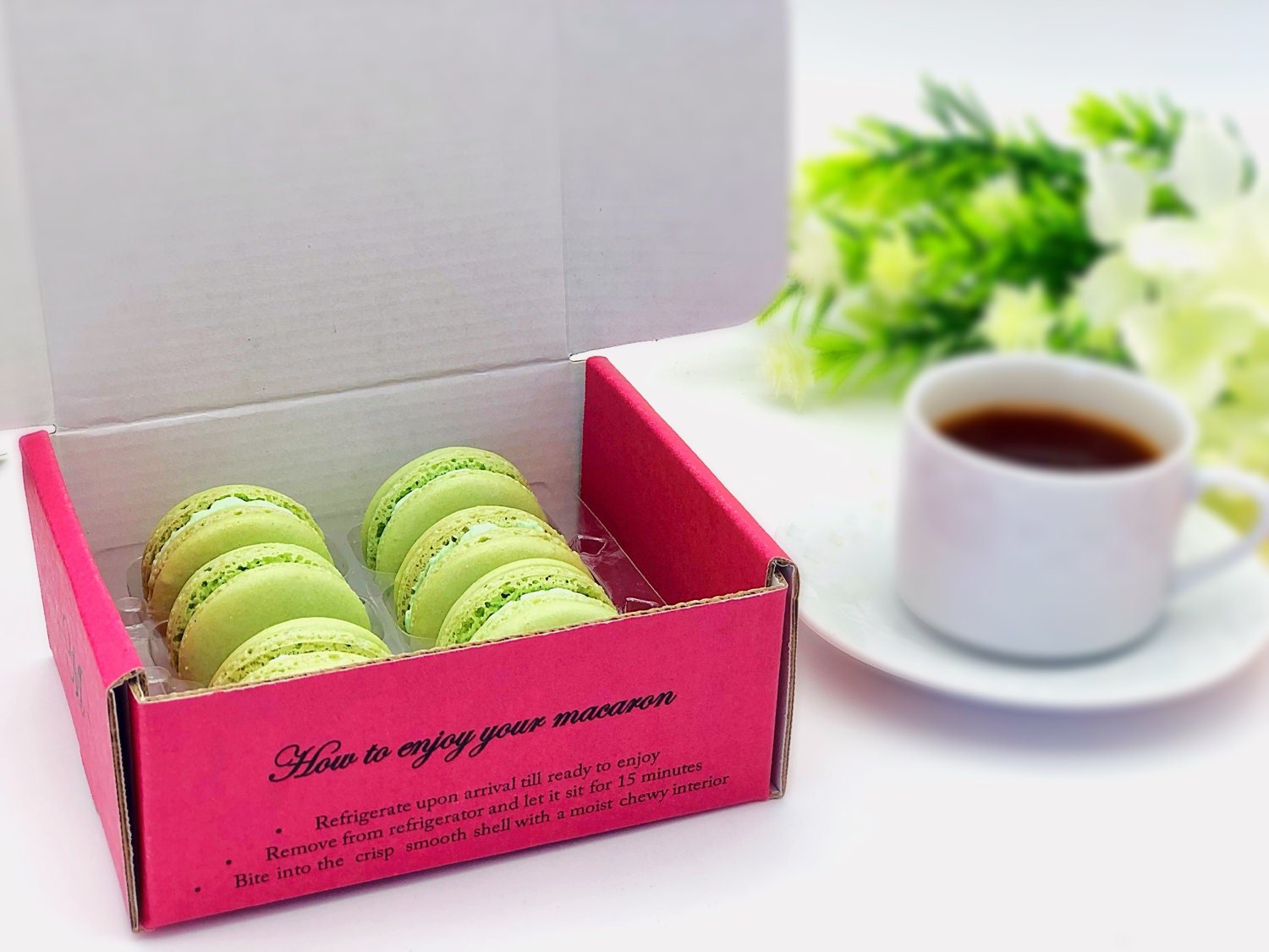 6 Pack apple macarons - Macaron Centrale