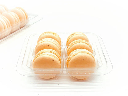 6 Pack apricot macarons | ideal for celebratory events. - Macaron Centrale