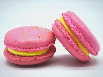 6 Pack Assorted Macarons | Pink Lemonade, Red Velvet, Raspberry Macarons - Macaron Centrale