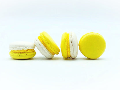 6 Pack Banana White Chocolate Ganache Macarons - Macaron Centrale