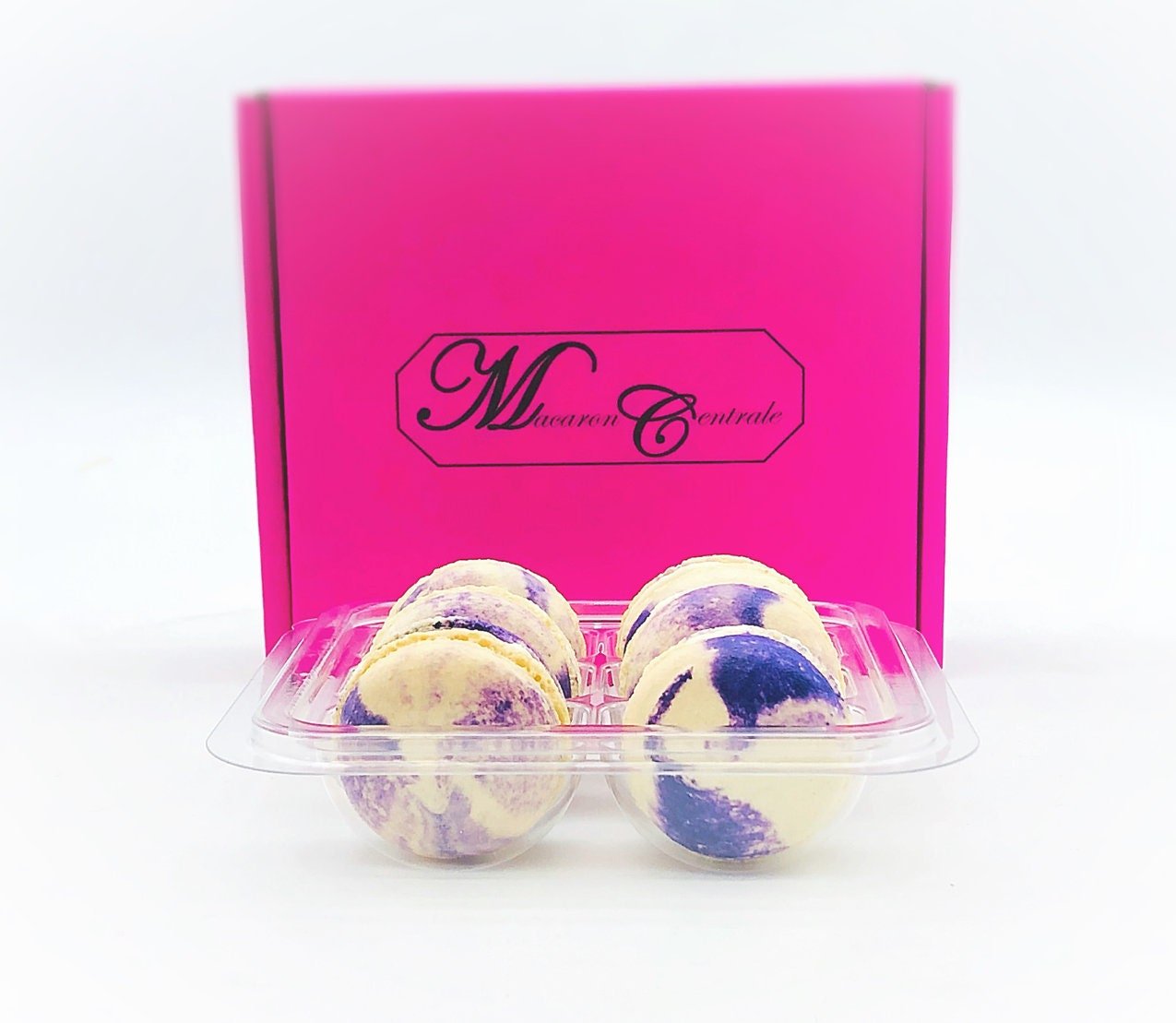 6 Pack blackberry cheesecake macarons - Macaron Centrale
