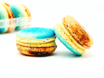 6 Pack Blueberry - Colombian Coffee French Macarons - Macaron Centrale6 Pack