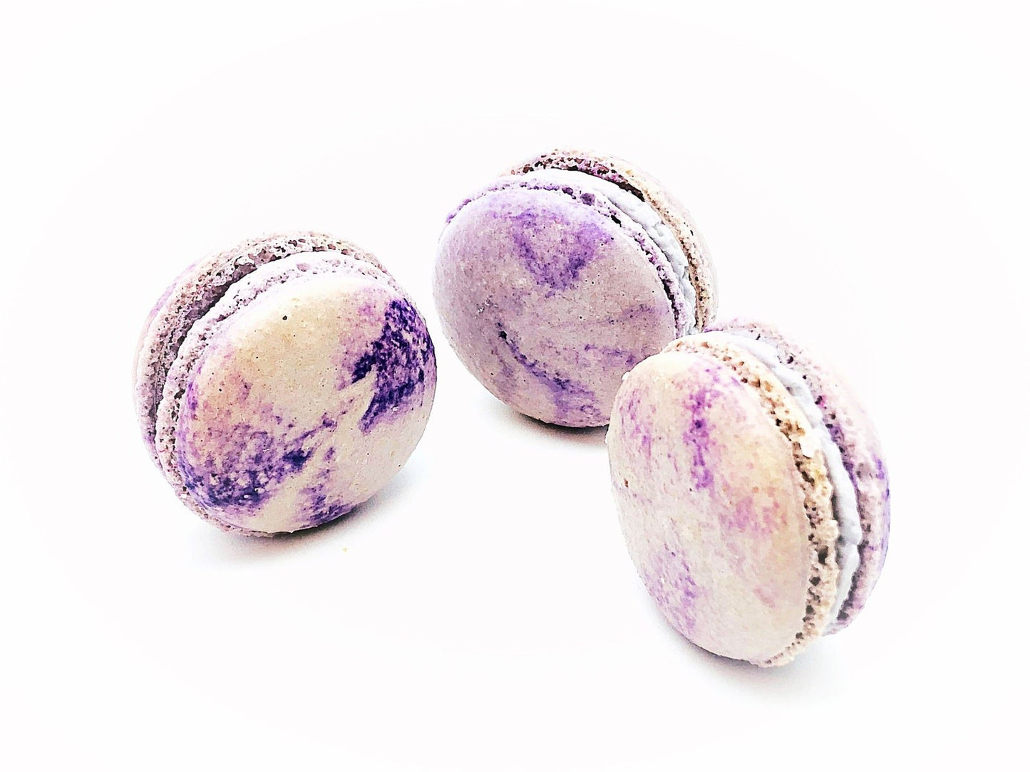6 Pack Butterfly Pea French Macarons | Perfect for your next celebratory events. - Macaron Centrale