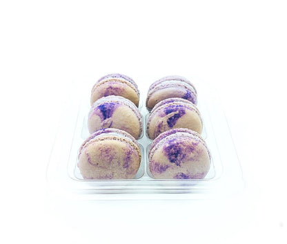 6 Pack Butterfly Pea French Macarons | Perfect for your next celebratory events. - Macaron Centrale