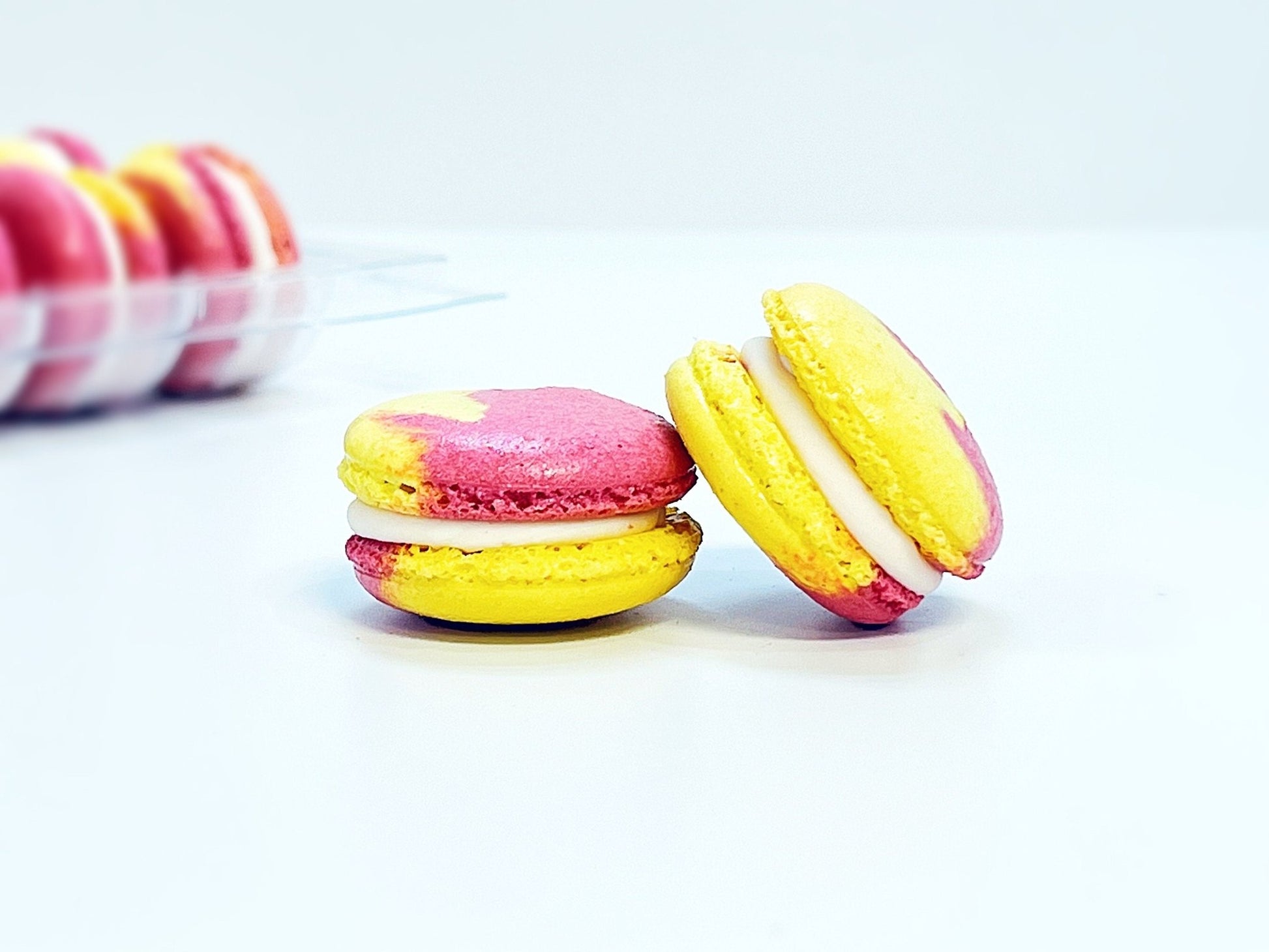 6 Pack Cranberry and Yuzu Macarons - Macaron Centrale