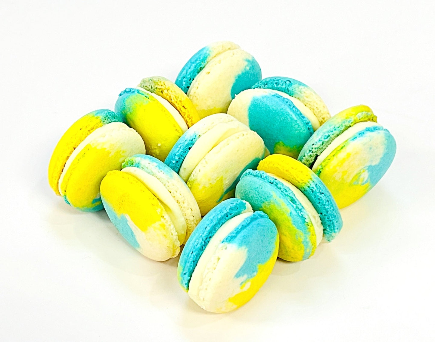 6 Pack Doraemon Inspired French Macaron | Vanilla Custard Macarons - Macaron Centrale6 Pack