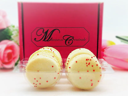 6 Pack Grapefruit French Macarons | Perfect for your next celebratory events. - Macaron Centrale