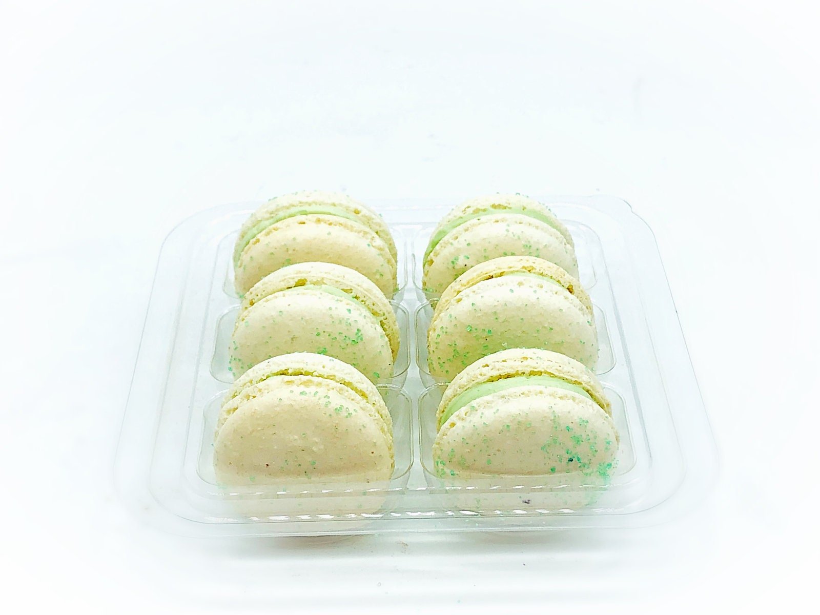 6 Pack jasmine macarons | ideal for celebratory events. - Macaron Centrale