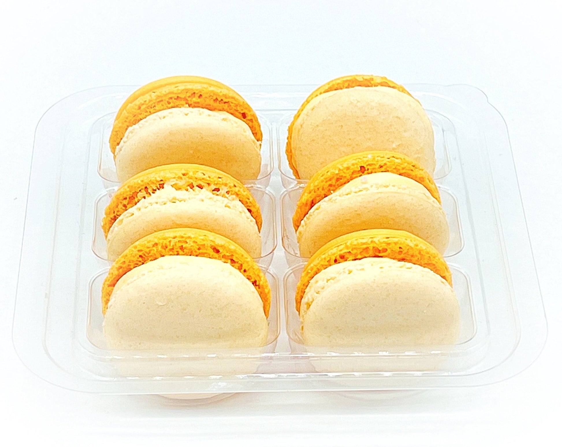 6 Pack Orange Pumpkin Macarons - Macaron Centrale