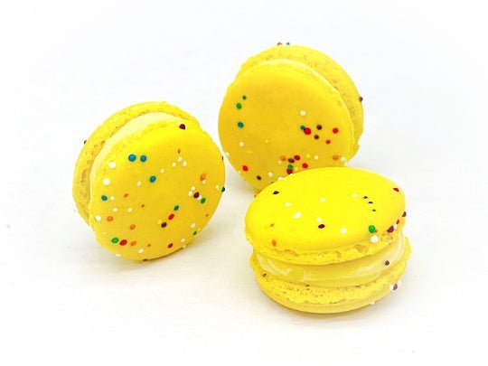 6 Pack Passionfruit White Chocolate French Macarons - Macaron Centrale