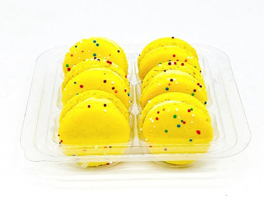 6 Pack Passionfruit White Chocolate French Macarons - Macaron Centrale