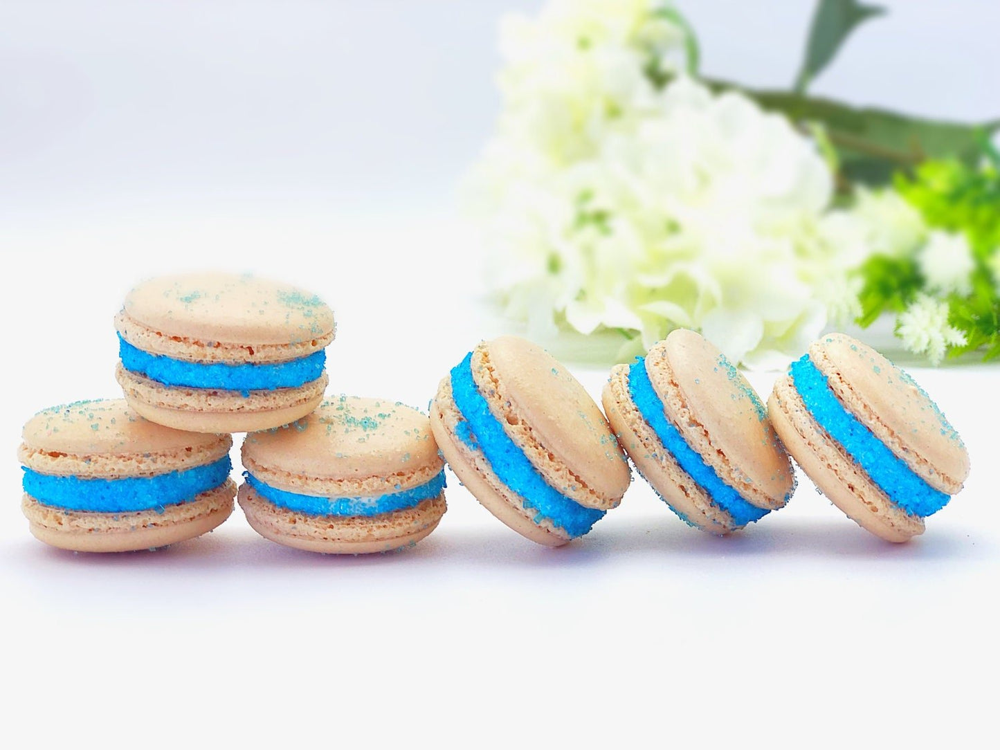 6 Pack Piña Colada Cocktail Macarons - Macaron Centrale